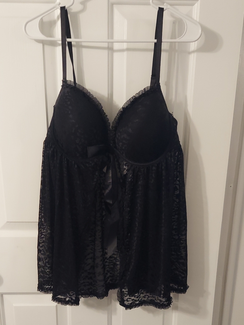 Black Lace Babydoll Chemise Lingerie - Women Intimates